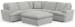 Stratus - 3 Piece Power Reclining Sectional With 3 Reclining Seats, Usb Charging Ports And Included Castered Cocktail Ottoman - Cement