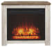 Willowton - Whitewash - Fireplace Mantel w/FRPL Insert