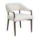 Austell - Shearling Dining Chair - Brown / White
