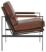Puckman - Brown/silver Finish - Accent Chair