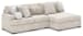 Cuddle Plush - Arctic - 3-Piece Sectional With Armless Chaise And LAF Corner Chair