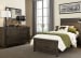 Thornwood Hills - 3 Piece Bedroom Set (Full Panel Bed, Dresser & Mirror) - Dark Brown