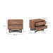 Bent - Nightstand - Smoked