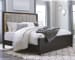 Maretto - Brown / Beige - King Upholstered Panel Bed