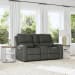Linden - Power Reclining Loveseat With Console & Power Headrests & Lumbar - Charcoal