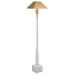 Telescope - Floor Lamp - White Marble/Brass