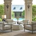 Borneo - Outdoor Lounge Chair - White / Dark Gray