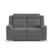 Ridge - Power Reclining Loveseat With Power Headrests & Lumbar - Granite