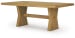 Galliden - 8 Pc. - Rectangular Dining Table, 4 Side Chairs, 2 Arm Chairs, Server - Light Brown / Black