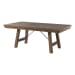 Jax - 5 Piece Dining Set-Table, 4 Upholstered Side Chairs - Dark Walnut