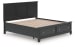 Lanolee - King Panel Storage Bed - Black