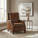 RC - Collin Manual Push Back Recliner - Dark Brown