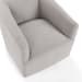 Vernon - Upholstered Swivel Chair - Elite Gray