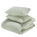 Jayson - 3 Piece Queen Linen Cashmere Duvet Set - Sagebrush