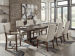 Driftwood - Rectangle Dining Table with Two 20-inch Leaves - Burnt Timber