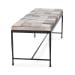 Achen - Hide 60" Bench - Sparrow Gray