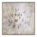 Golden Raindrops - Modern Abstract Art - Beige