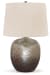 Magalie - Metal Table Lamp  - Antique Silver Finish