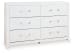Maeling - Six Drawer Dresser - White