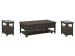 Westley Falls - Rectangular Cocktail Table With 2 Chairside End Tables - Graphite