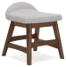 Lyncott - Light Gray / Brown - Home Office Desk Chair
