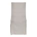 Coley - Linen Armless Chair - White