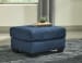 Darcy - Blue - 2 Pc. - Chair With Ottoman