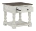 Havalance - White / Gray - Square End Table