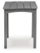 Cove Beach - Square End Table - Gray