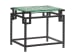 Island Fusion - Hermes Reef Glass Top End Table - Black
