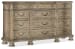 Castella - 12-Drawer Dresser - Light Brown