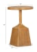 Lindon - Round Pedestal Accent End Table - Belgian Wheat