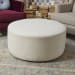 Pouf - Fabric Cocktail Ottoman - Olive