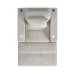 Arizona - Chaise With 1 Pillow 20", 2 Cupholders And 2 USB - Steno Beige