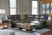 Nantahala - Slate - Right Arm Facing Chaise 5 Pc Sectional
