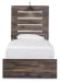 Drystan - Twin Panel Bed - Brown / Beige
