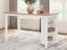 Gesthaven - Rectangular Dining Room Counter Table - Natural / White