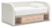 Arloster - Tan / White - Full Upholstered Day Bed With Storage