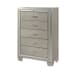 Platinum - Youth Twin Platform With Trundle 6 Piece Bedroom Set - Сhampagne