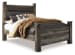 Wynnlow - Queen Upholstered Poster Bed - Gray