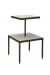 Antony - Side Table - White / Bronze