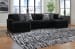 Midnight-Madness - 3-Piece Sectional With Laf And Raf Corner Chaises - Onyx