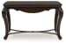Maylee - Dark Brown - Sofa Table With Cabriole Legs