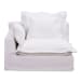 Olivia - Left Arm Facing Chair Performance Fabric - White
