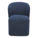 Larson - Rolling Dining Chair - Navy Blue