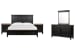 Surrey - King Panel Storage Bed, 2 Nightstands And Drawer Dresser With Portrait Mirror - Brown