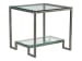 Metal Designs - Bonaire Square End Table-St. Laurent Finish - Dark Brown