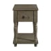 Kings Court - Chairside Table With USB - Gray