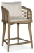 Sundance - Barrel Back Counter Stool - Beige / Light Brown