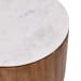 Josie - Round End Table - Umber/Marble